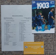 Programm MA Ticket Hertha Zehlendorf - 1.FC Lok Leipzig 22.8.2025 Regionalliga