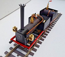 Echtdampflok in Spur 1, Live-Steam