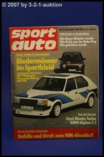Sport Auto 11/80 Opel Manta