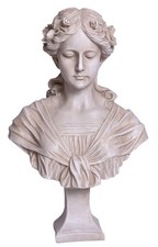 Büste Frauenkopf Mädchenbüste Antik Figur Kopf Frauenskulptur Mädchenkopf Shabby