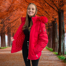 Damen winterjacke mit - damen,