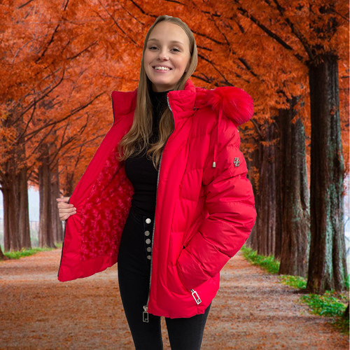 Damen winterjacke mit - damen,