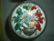 Studentika Stuttgart, Tübingen, Karlsruhe Bierkrug Wappen 1905, schöner Erhalt