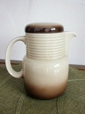 Thomas Corda Umbra Kaffeekanne - Porzellan beige/braun sehr gut erhalten