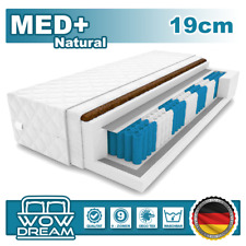 Matratze MED+ Natural Taschenfederkern 19 cm H3 / H4 9 zonen Bett Matratzen