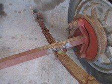 Oldtimer Anhängerachse Hinten Hinterachse schmaleAchse 20km/h Traktoranhänger  