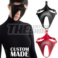 Leder Gesichtsgeschirr Maske