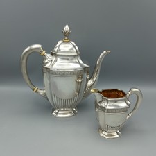 GRATSCHEW Silber 84 Kaffeekanne & Kännchen KAISERLICHER HOFLIEFERANT 1908-1917