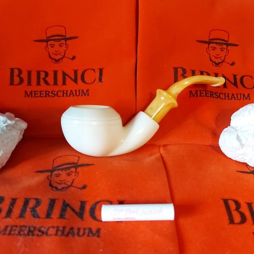 Block meerschaum pfeife - 1a,