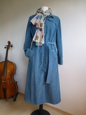 Deerberg leichte Mantel L Feinripp Petrol Midi Neuw.