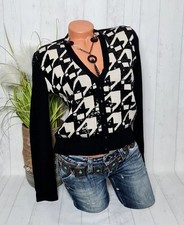 Luxus pur von ESCADA Damen Strickjacke mit Pailletten 100% Wolle S / 36 / ·Neu