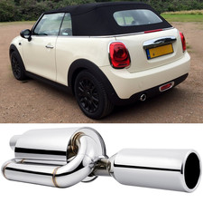 2.5"Edelstahl Auspuffblende Auspuffrohre Sportauspuff für MINI ONE Cooper Cabrio