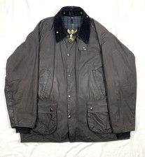 Vintage Barbour A104 Bedale Wachsjacke C48/122cm, Schwarz