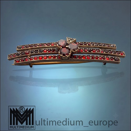 Jugendstil granatbrosche - jugendstil,