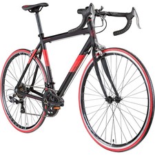Galano Giro D'Italia Rennrad 28"  Fitnessbike 14 Gänge schwarz/rot 53cm B Ware