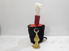 Busby Husaren rot-weiß Hechel Hut Napoleon Busby