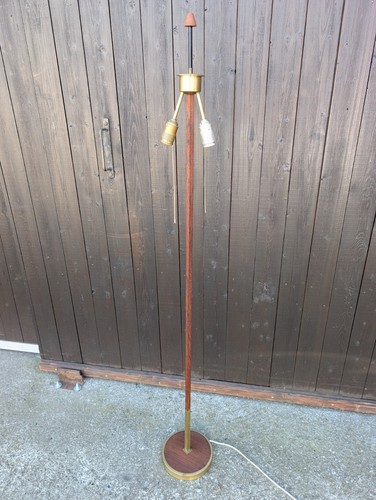Vintage teak stehlampe - teak,
