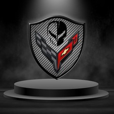 2x Corvette C8 Logo Decal |