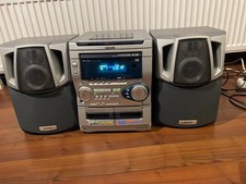 Aiwa CX-NDR1EZ BBE T-Bass Kompackt Stereo Anlage CD Wechsler Lautsprecher Tape