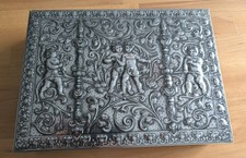 Blechdose silber Engel Putten