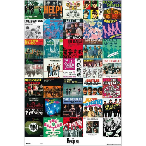 Poster the beatles - poster, singles
