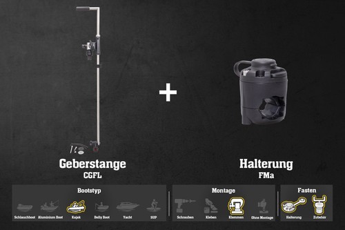 Set fasten geberstange - set:,