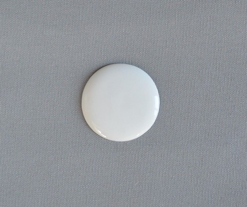 Schild rund 4cm weiß - ,