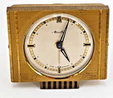 Schöner Mauthe Tischwecker Reisewecker Uhr mechanisch Handaufzug Vintage Design