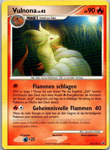 Pokémon vulnona 127 - pokémon, platin