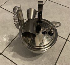 Barzubehör Cocktail-Set: Sektkühler, Eiskübel, Zange