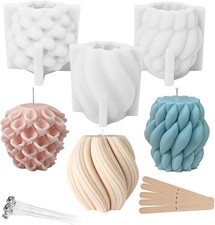 3 Stück Kerzenform, Silikon