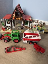 Playmobil Bauernhof 3716 Traktor viele Zubehörteileile