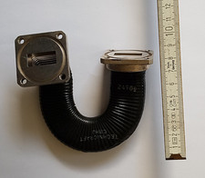 Hohlleiter 90 Grad Krümmer Siphon gross mit 2xFlansch X-Band R100/WR90
