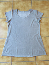 Rundholz black Label,Shirt/Zwischenteil,Gr.XL,Telegrau marmoriert,Lagenlook