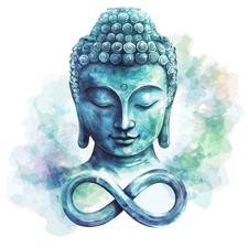 4x Sticker Buddha Car Sticker