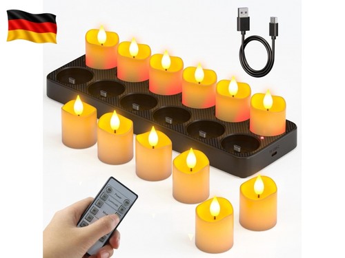 Aufladbare teelichter mit - aufladbare,