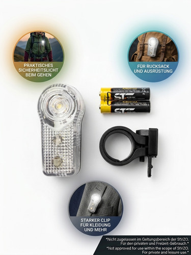 Led outdoor clip lampe camping - led,