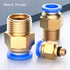 Pneumatik Steckverschraubung Schlauchverbinder Steckverbinder Druckluft Fitting