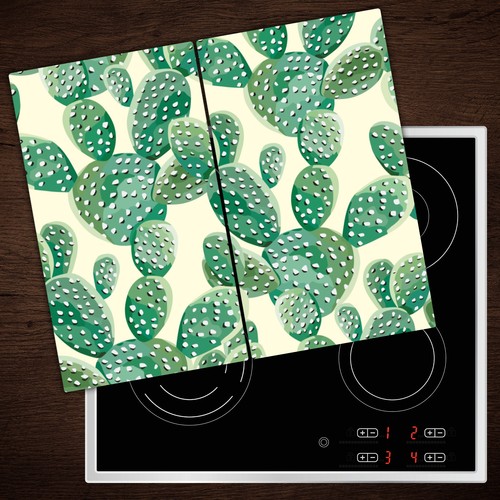 Herdabdeckplatten aus glas - aus,