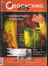 Geocaching Magazin Nr. 5 /2012 - Zeitschrift für das Hightech Abenteuer mit GPS