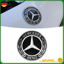 57mm Schwarz Stern Emblem Motorhaube Abzeichen für Mercedes Benz W204 W205 W212