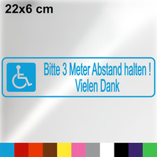 Autoaufkleber Bitte 3 Meter