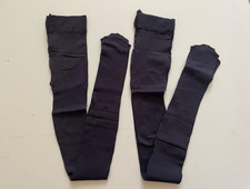 Mädchen 2 Stück Feinstrumpfhosen Blau Gr. 134/140