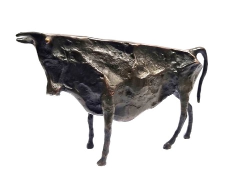 Abstrakter stier bronze statue - abstrakter,