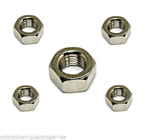 Sechskantmuttern din 934 - 8, mm
