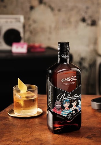Ballantines whisky gorillaz - ballantines,
