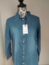 Damenbluse Jeanshemd langarm