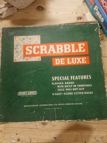 Scrabble deluxe brettspiel mit - scrabble,