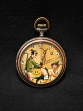 Alte erotische Taschenuhr