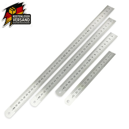 Edelstahllineale set stück - set, 4